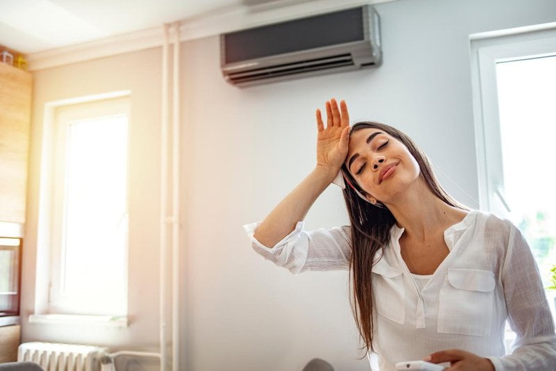 air conditioner in summer