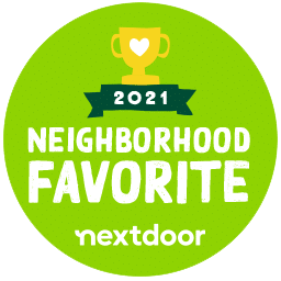 2021 Nextdoor Neighborhood Favorite Award for expert heating services in Marietta Georgia