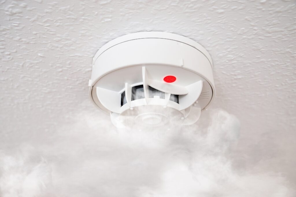 A smoke detector emphasizing indoor air quality.