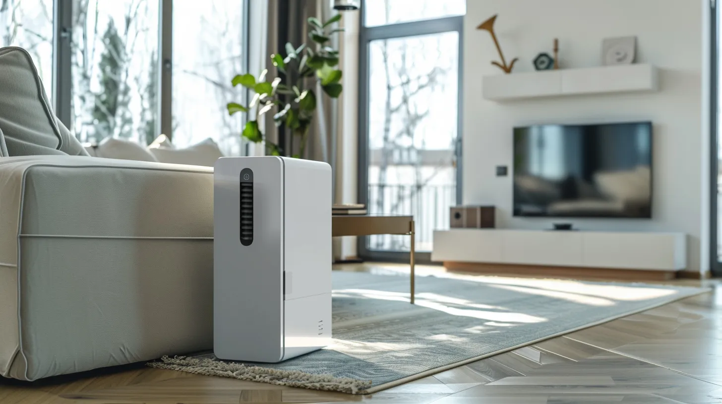 dehumidifier in modern living room